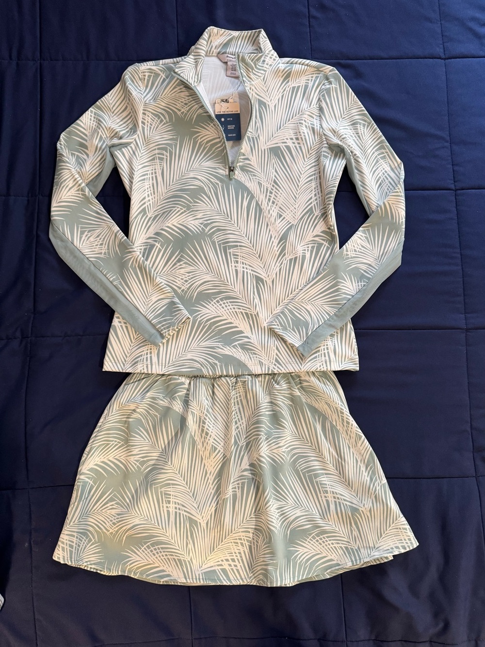 NWT Tommy Bahama Golf/Tennis Long Sleeved Top, Skirt XS Athleisure Sport Fitness